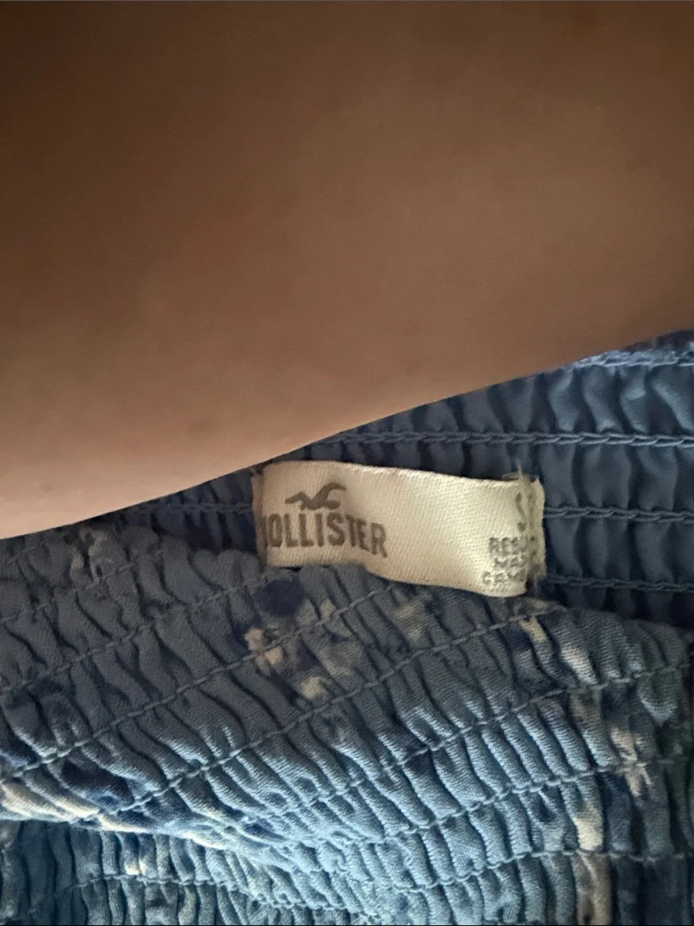 Hollister Light Blue Floral Smocked Romper - Picture 2 of 3
